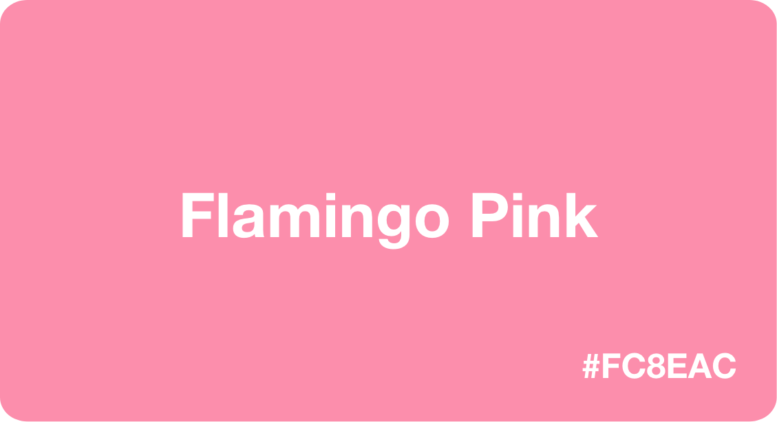 Flamingo Pink Color